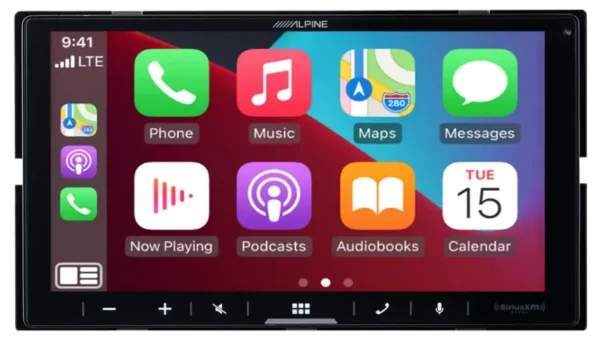 Alpine - 6.75" Wireless Android Auto and Apple CarPlay Bluetooth Digital Media Receiver - Black