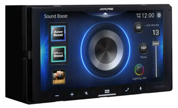 Alpine - 6.75" Wireless Android Auto and Apple CarPlay Bluetooth Digital Media Receiver - Black - Image 5