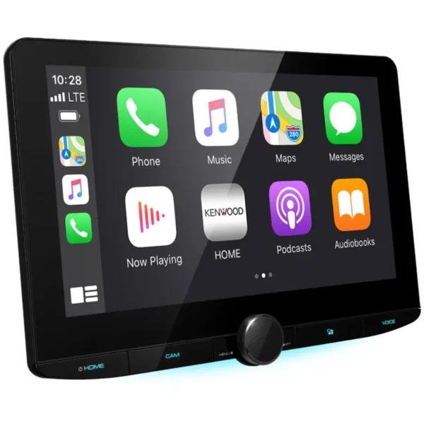 Kenwood - 10.1" - Wireless Android Auto and Wireless Apple CarPlay - Bluetooth - Digital Media Receiver - Black - Image 6