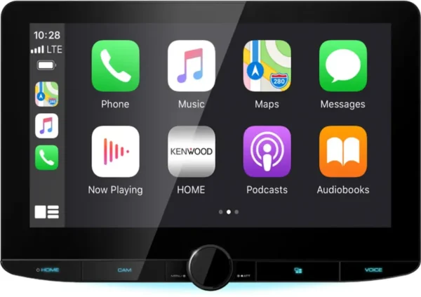 Kenwood - 10.1" - Wireless Android Auto and Wireless Apple CarPlay - Bluetooth - Digital Media Receiver - Black - Image 4