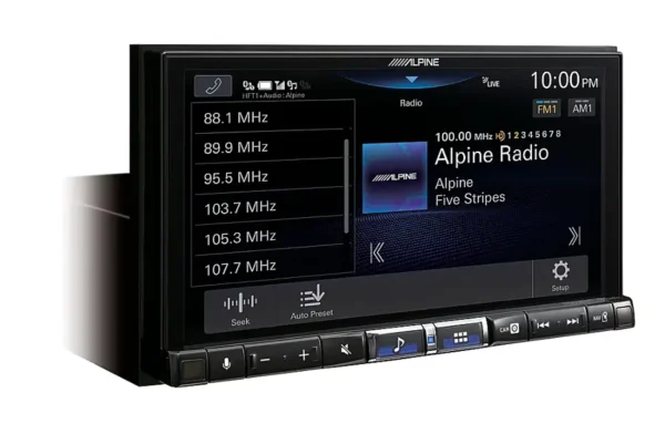 Alpine - 7" Android Auto and Apple CarPlay Bluetooth Digital Media Receiver - Black - Image 4