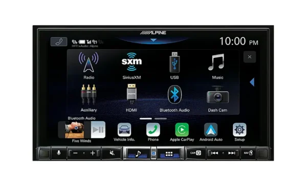 Alpine - 7" Android Auto and Apple CarPlay Bluetooth Digital Media Receiver - Black