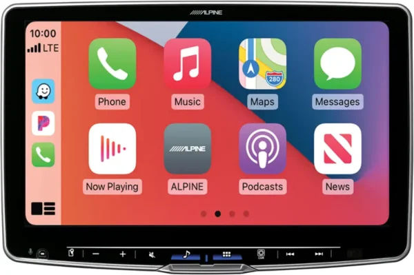 Alpine - 11" Android Auto and Apple CarPlay Bluetooth Digital Media Receiver - Black - Image 3