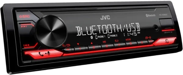 JVC - Bluetooth Digital Media (DM) Receiver with Detachable Faceplate and USB Rapid Charge - Black - Image 3