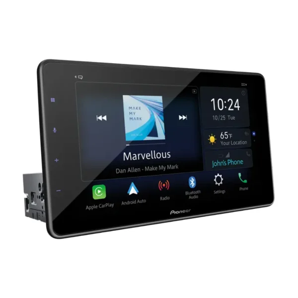 Pioneer - 9" Android Auto and Apple CarPlay Bluetooth Digital Media (DM) Receiver - Black - Open Box - Fair - Image 2